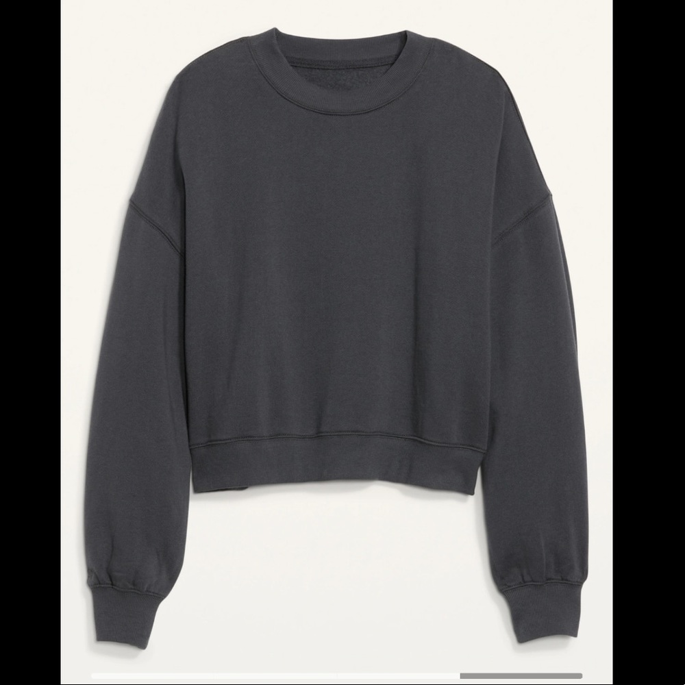 Oversized Cropped Sweatshirt